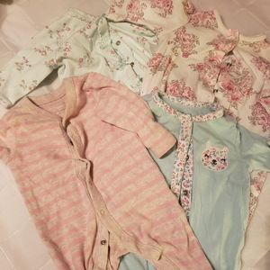 Baby Girl ButtonUp PJs